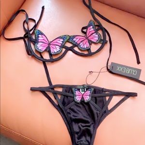 Butterfly lingerie set ... Brand New
